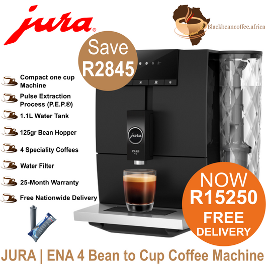 JURA | ENA 4 Bean to Cup Coffee Machine - Full Metropolitan Black