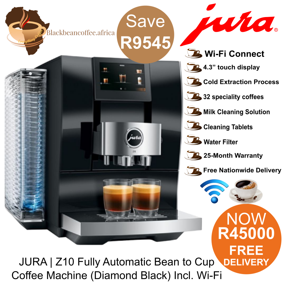 JURA | Z10 Fully Automatic Bean to Cup Coffee Machine (Diamond Black) Incl. Wi-Fi